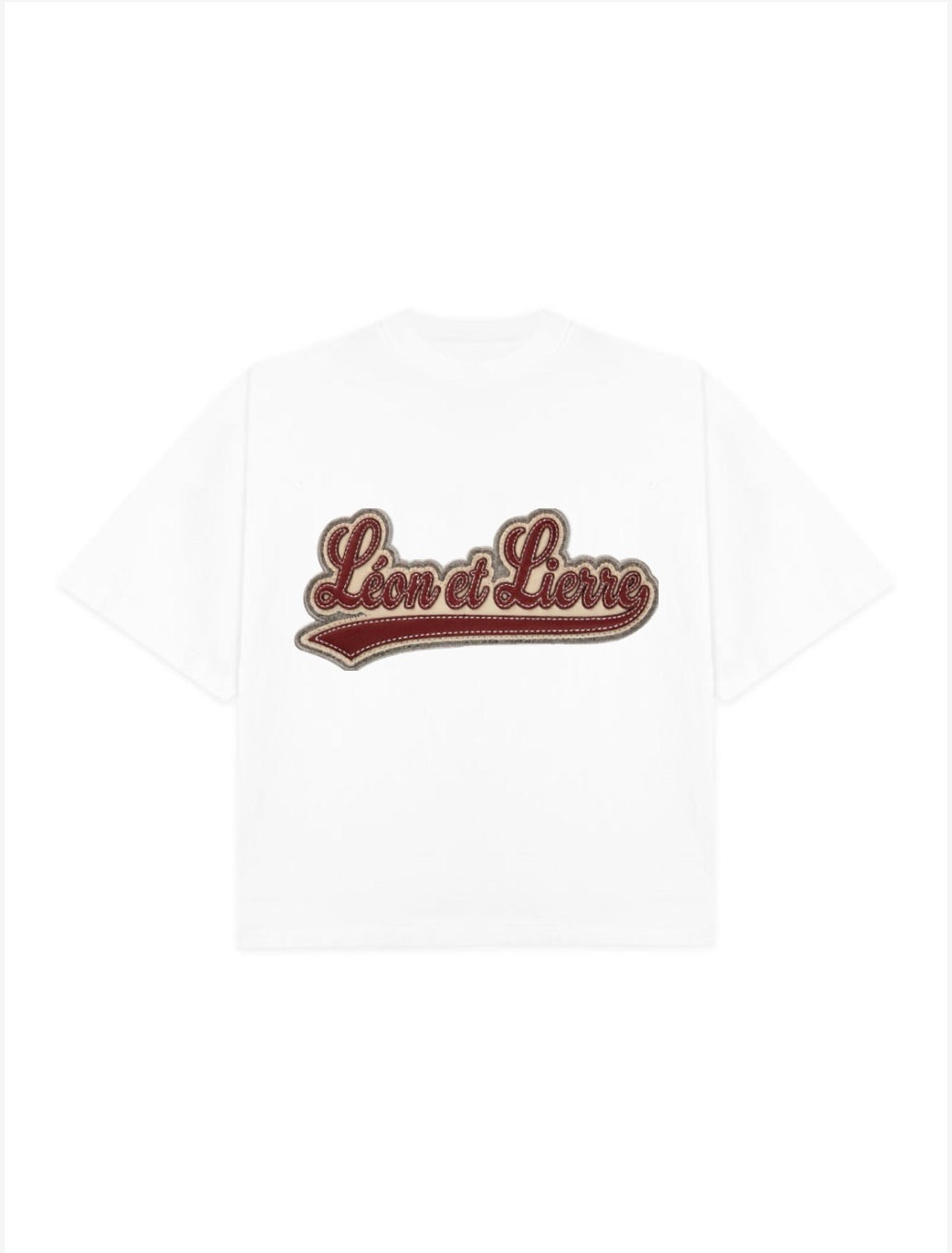 The Léon Baseball Script Tee (Red)