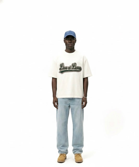 The Léon Baseball Script Tee (Green)