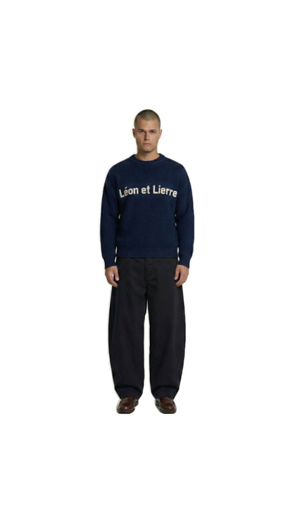 The Léon et Lierre Midnight Ribbed Knit